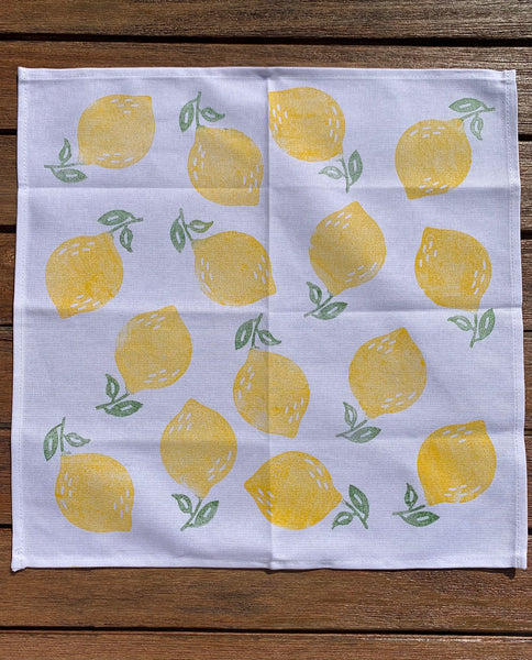 Lemon printed napkins